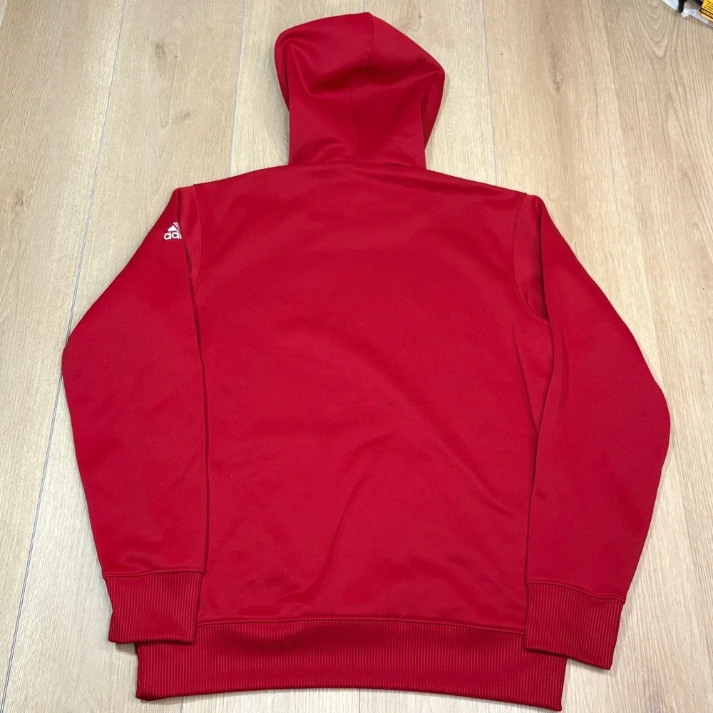 Adidas Louisville Cardinals Mens Small Red ClimaWarm Hoodie Sweatshirt NCAA